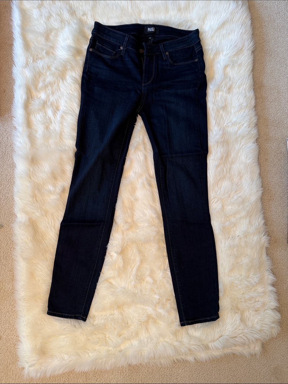 PAIGE Women's Dark Indigo Skinny Jeans